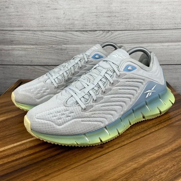 Reebok Zig Kinetica Lemon Glow Fluid Blue Training Shoe EH2811 Women’s Size 9.5 - Picture 2 of 11